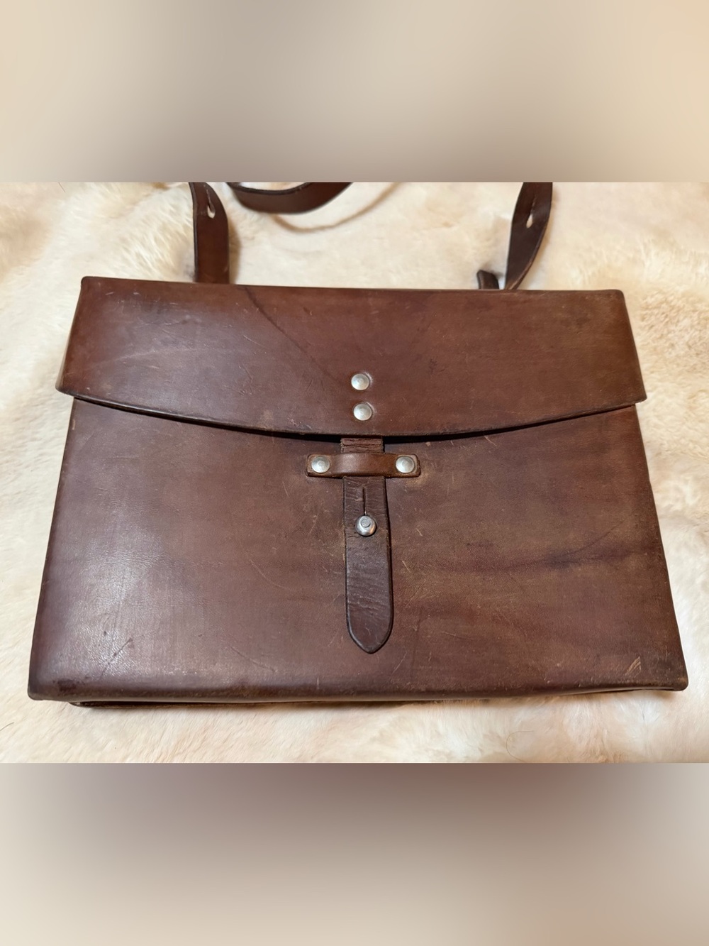 Vintage 1970 Swiss Military Map Bag